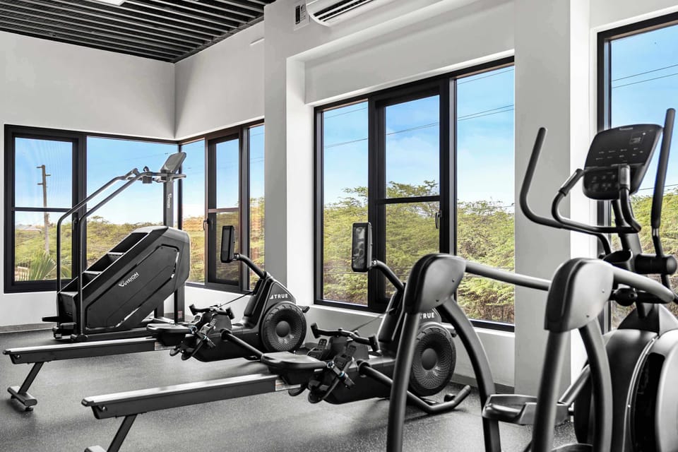 Stay active with a variety of workout machines available