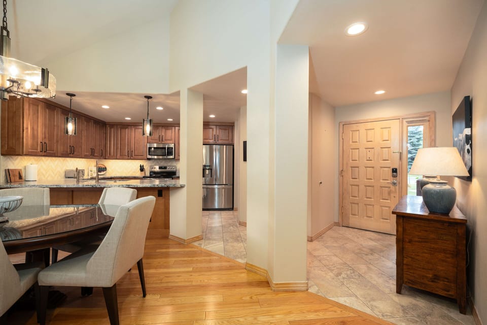 Open sight-lines create a natural flow throughout the main level