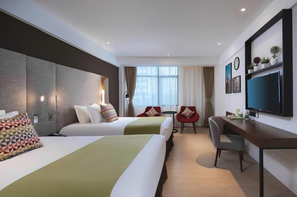 Standard Double Room, City View | Blackout drapes, soundproofing, WiFi (free), bed sheets