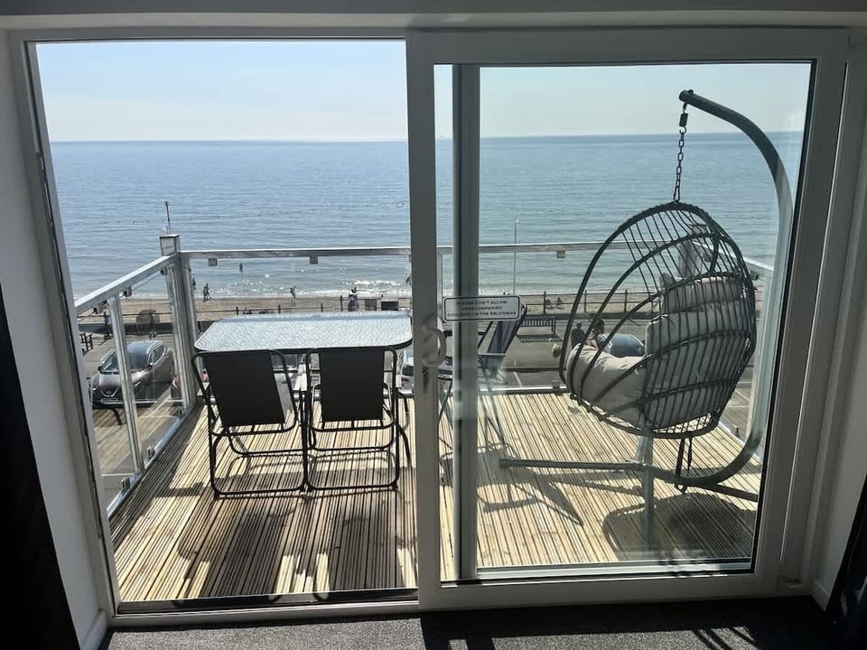 Balcony with sea views