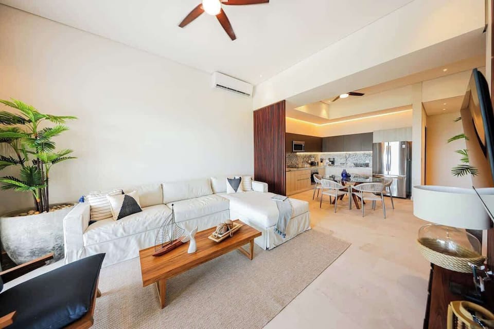 Living room with sofa bed 