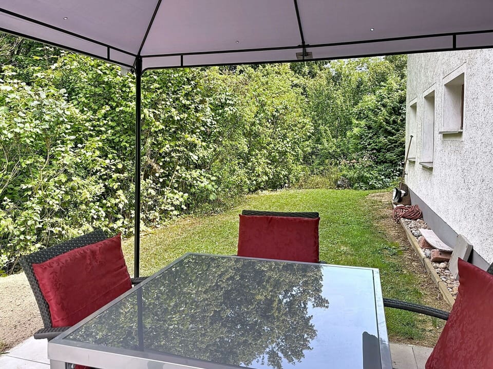 Furniture, Outdoor Furniture, Table, Canopy, Outdoor Table, Shade, Gazebo, Garden, Outdoor Structure, Chair