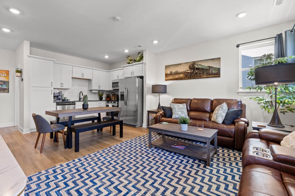Open Concept Living Room and Kitchen