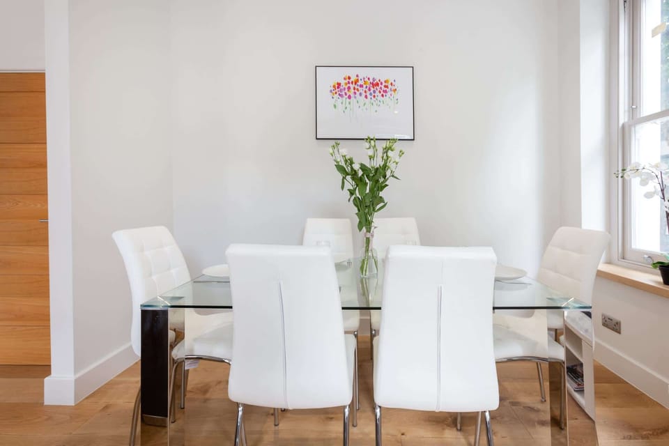 The dining area