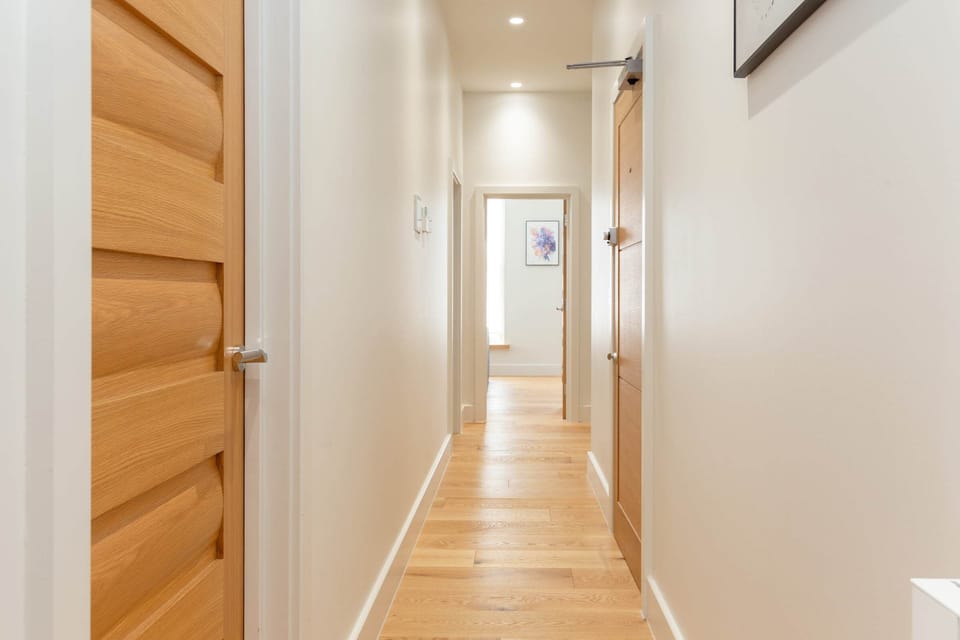 The hallway and entrance area