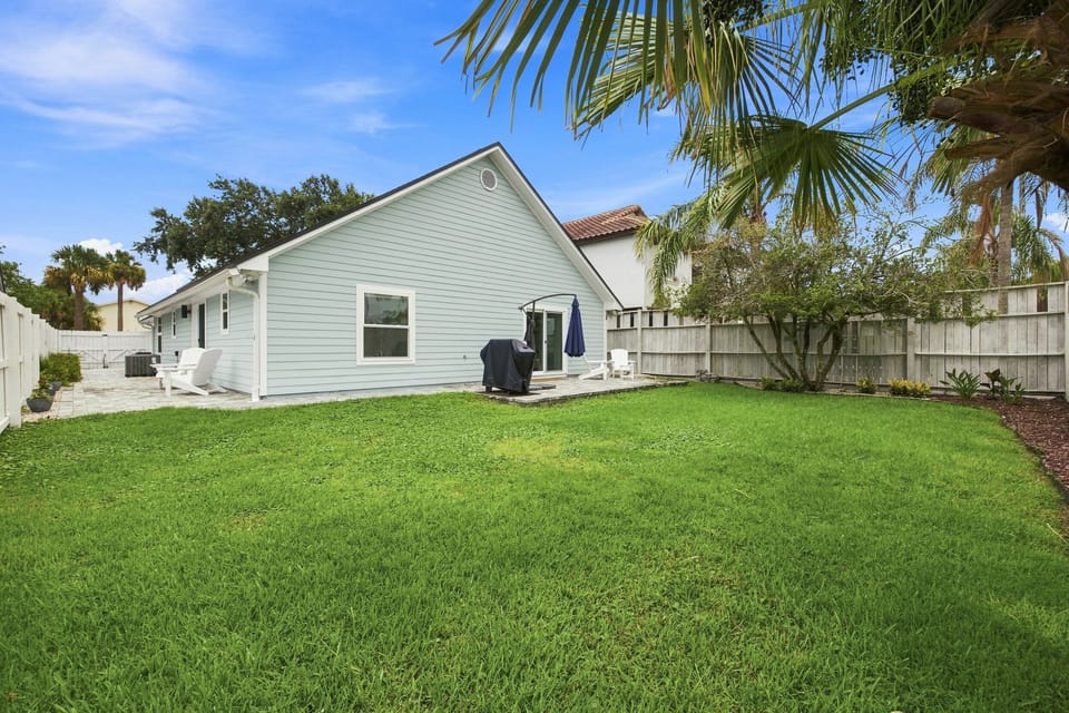 Plenty of backyard space to relax and play