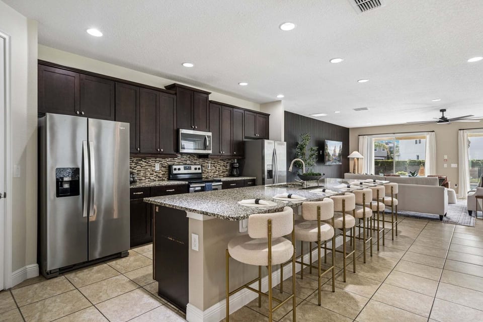 Kitchen Area w/ Stainless-steel Appliances
