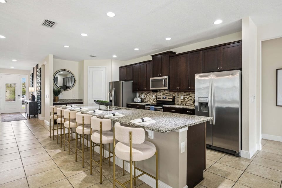 Kitchen Area w/ Stainless-steel Appliances