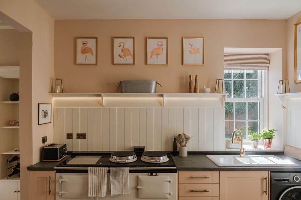 The kitchen at Isla Farmhouse, Perthshire