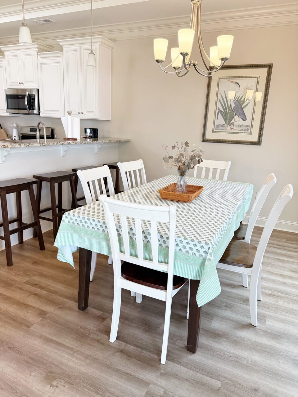 dining table for 6 and 3 barstools 