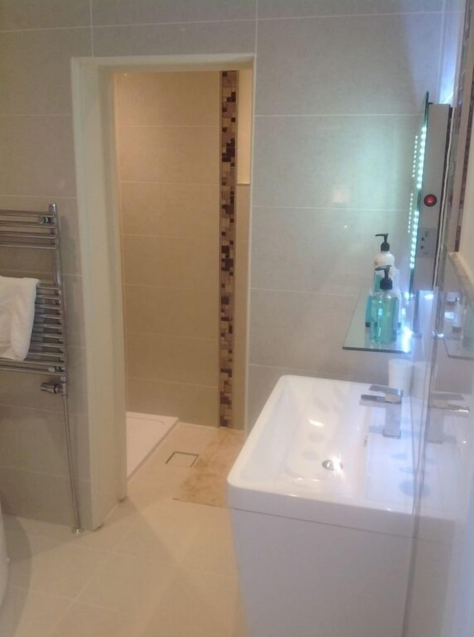 Deluxe Double Room | Bathroom | Shower, designer toiletries, hair dryer, towels