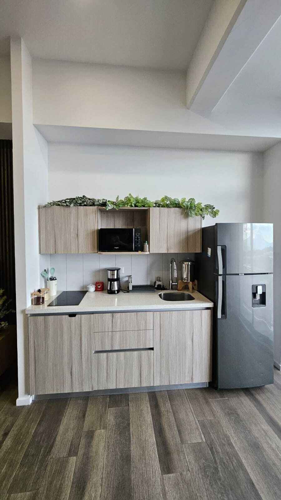 Deluxe Studio, Balcony, Mountain View | Private kitchen | Coffee/tea maker
