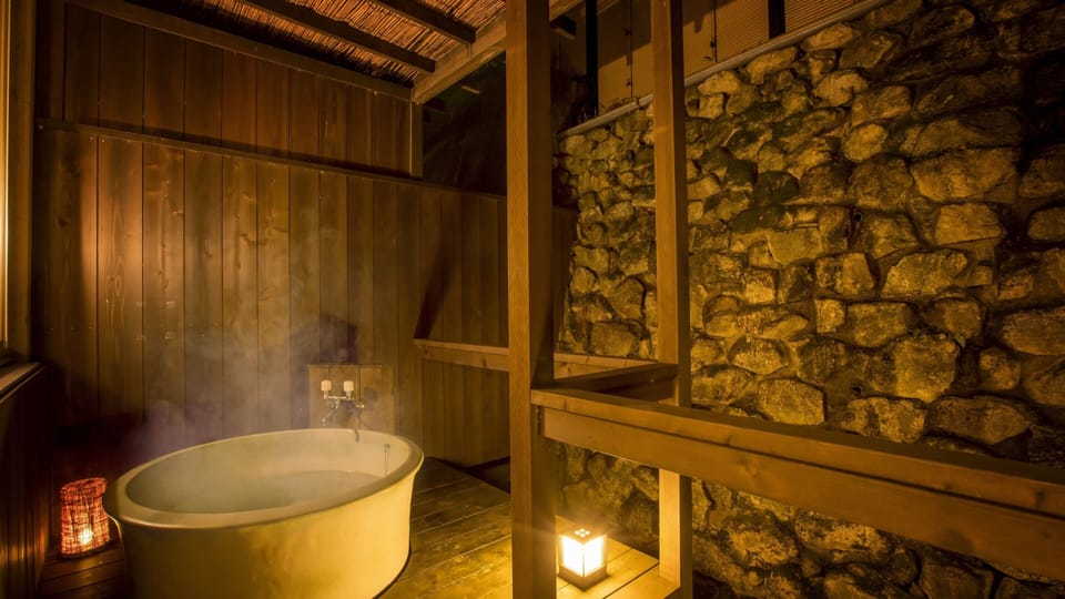Superior Japanese Western Style Room with Open-air Bath (No View), Non-Smoking | In-room safe, desk, iron/ironing board (on request), WiFi (free)