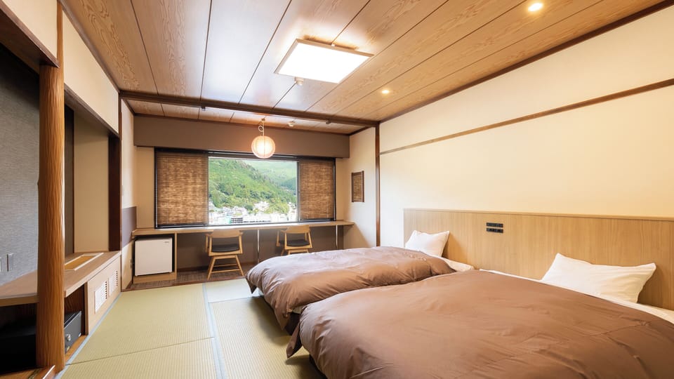 Standard Japanese Style 2-pax Room with bath,Non-Smoking | In-room safe, desk, WiFi (free), bed sheets