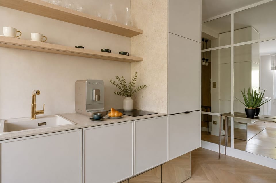 Deluxe Studio Suite | Private kitchen | Coffee/tea maker, electric kettle, toaster, highchair