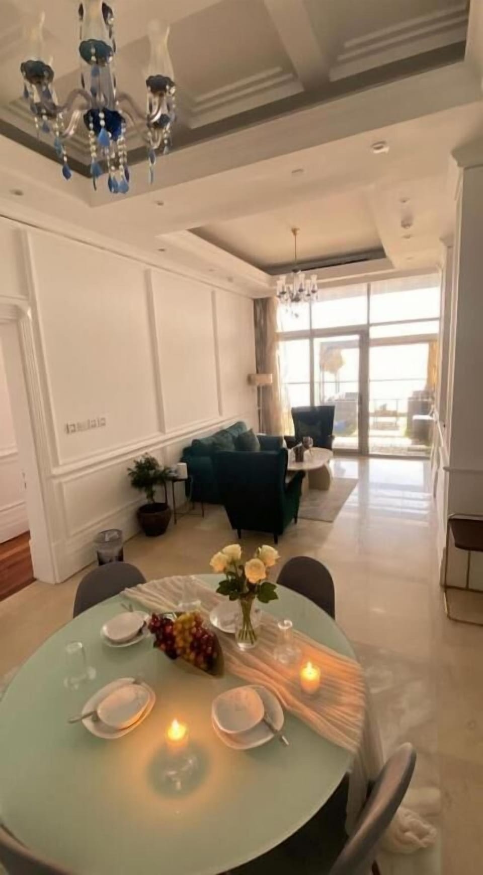 Luxury Suite, Balcony, Sea View | Dining