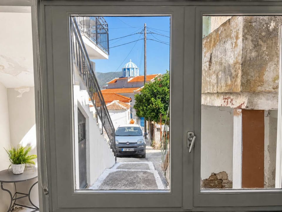 View from the window in the kitchen