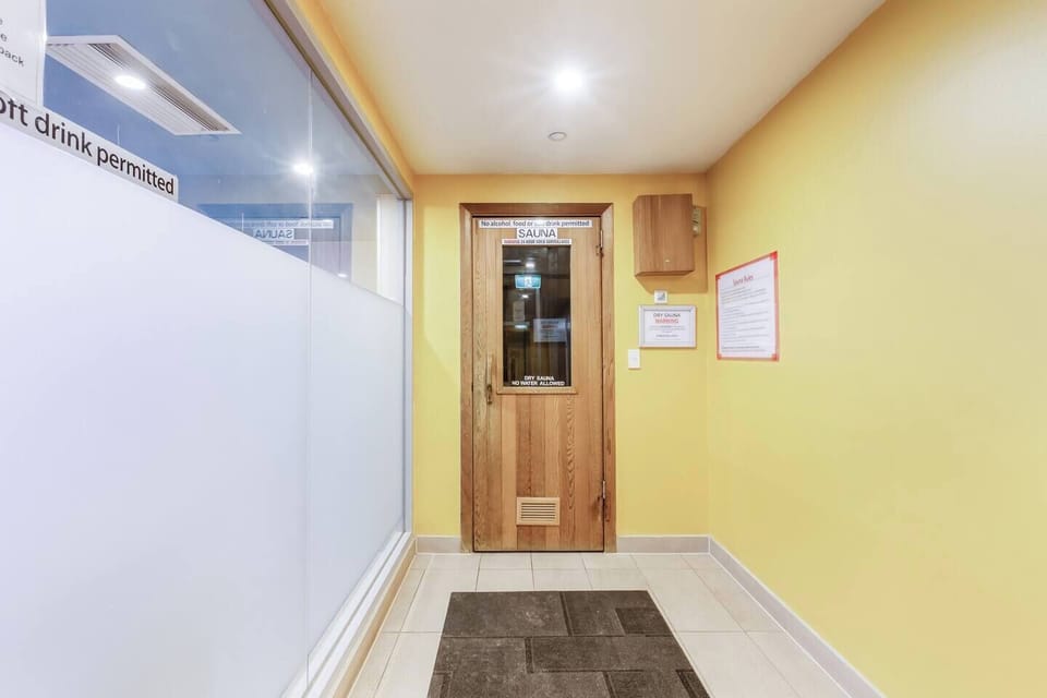 Relax and revitalise in the shared sauna, the perfect end to a day of city adventures or travel.