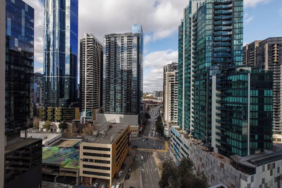 Take in sweeping high-rise views from the comfort of your private balcony.