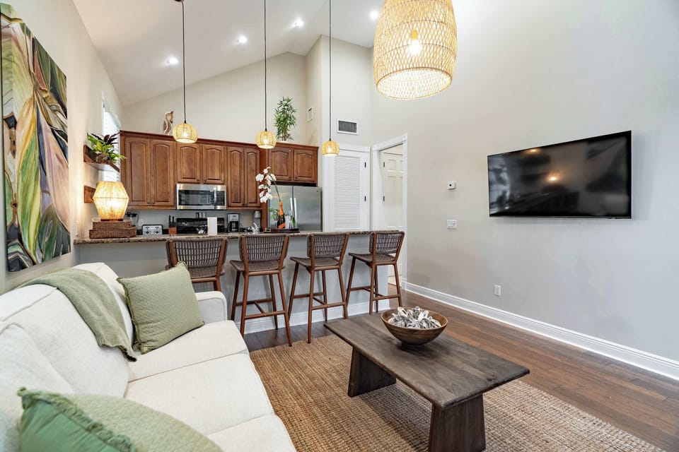 Luxury Living Spaces in Each Unit with Smart TV's with Roku Guest Mode