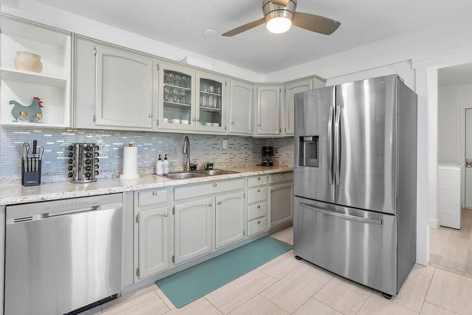 Fully stocked kitchen