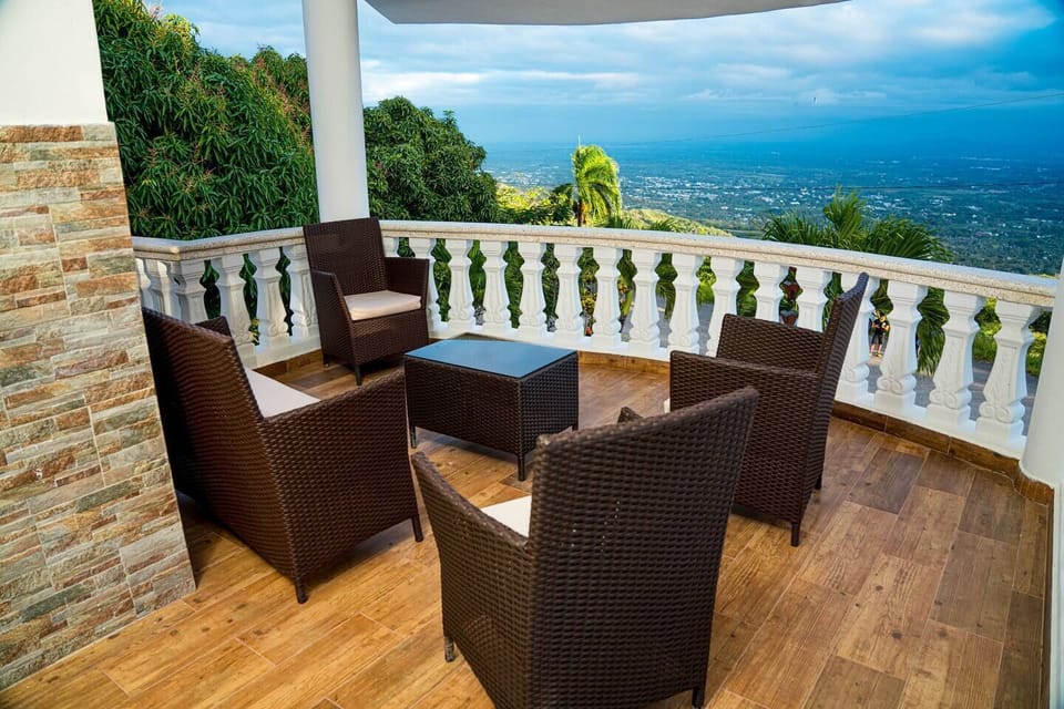 Upstairs porch, great for socializing.