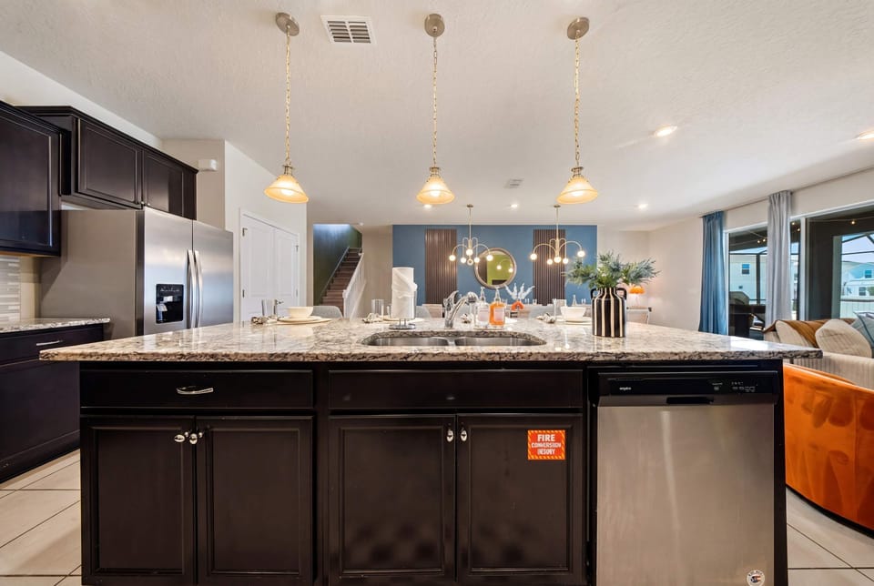 Inviting kitchen with a functional layout for convenience and comfort.
