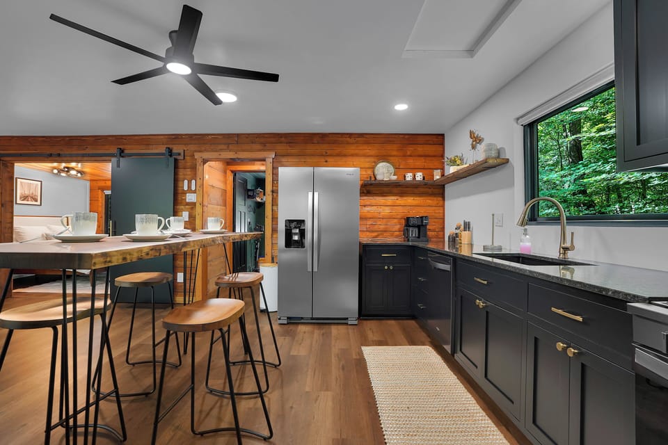 Plenty of countertop space is essential for cooking for large groups! Everything is provided but food!