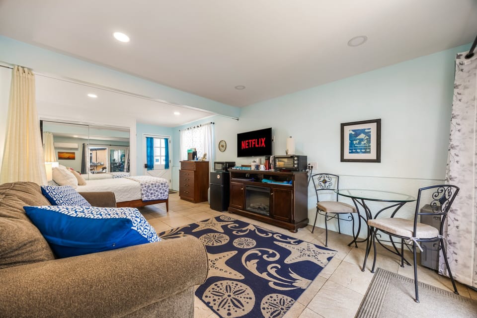 Thoughtfully arranged studio layout designed for effortless living, keeping sleeping, dining, and lounging spaces connected.
