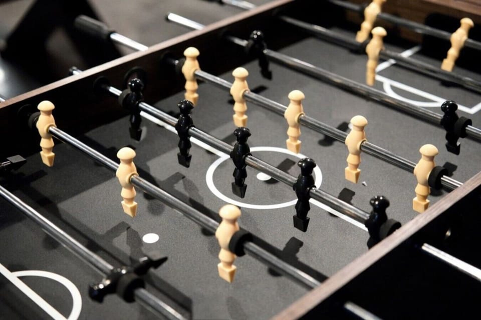 Challenge your crew to a fast-paced foosball match and add a little friendly competition to your downtime at home.
