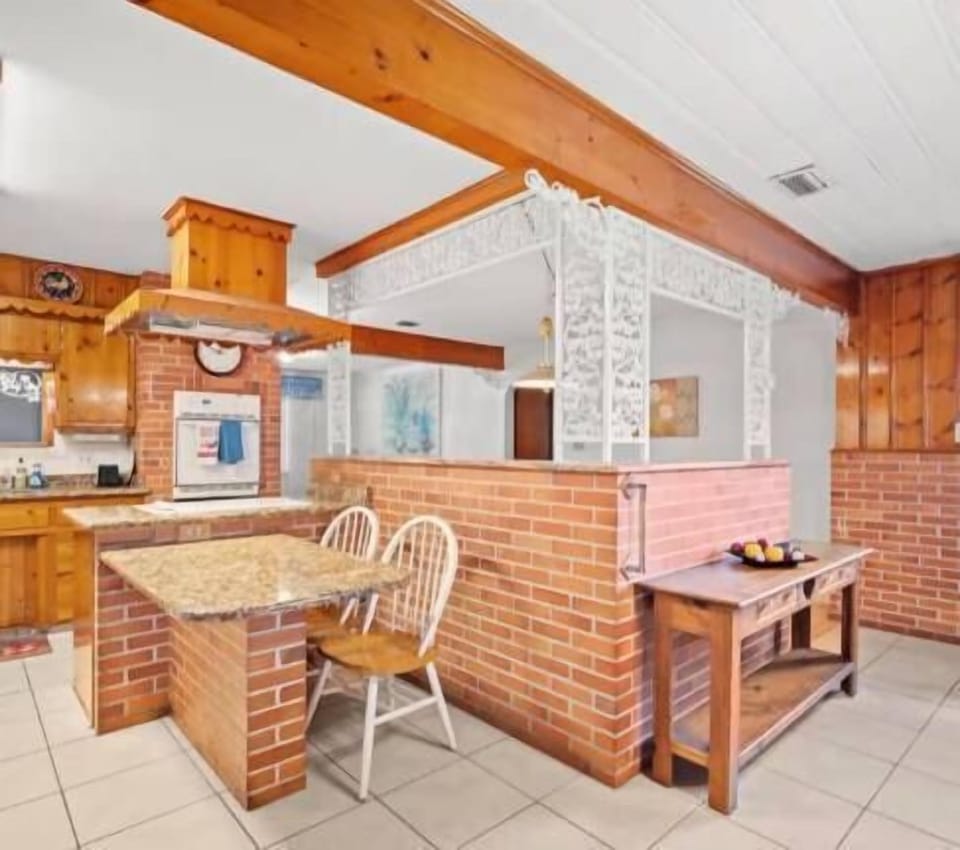 Kitchen island with seating