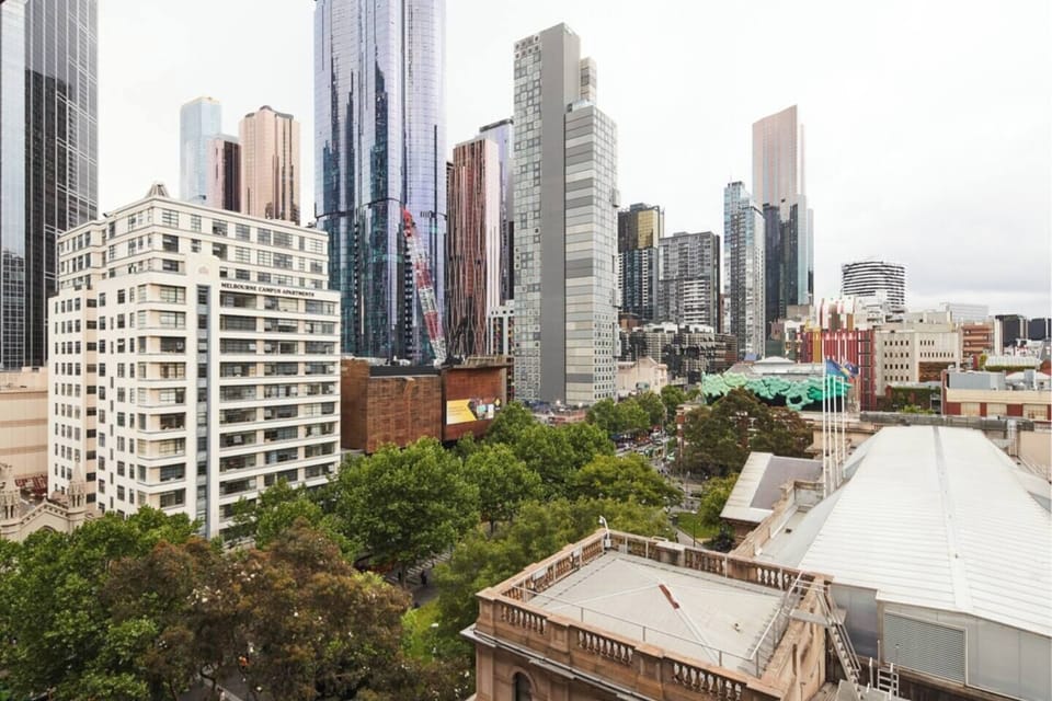 Enjoy the Melbourne city skyline views from the comfort of your private balcony – a perfect spot to unwind and take in the urban charm.