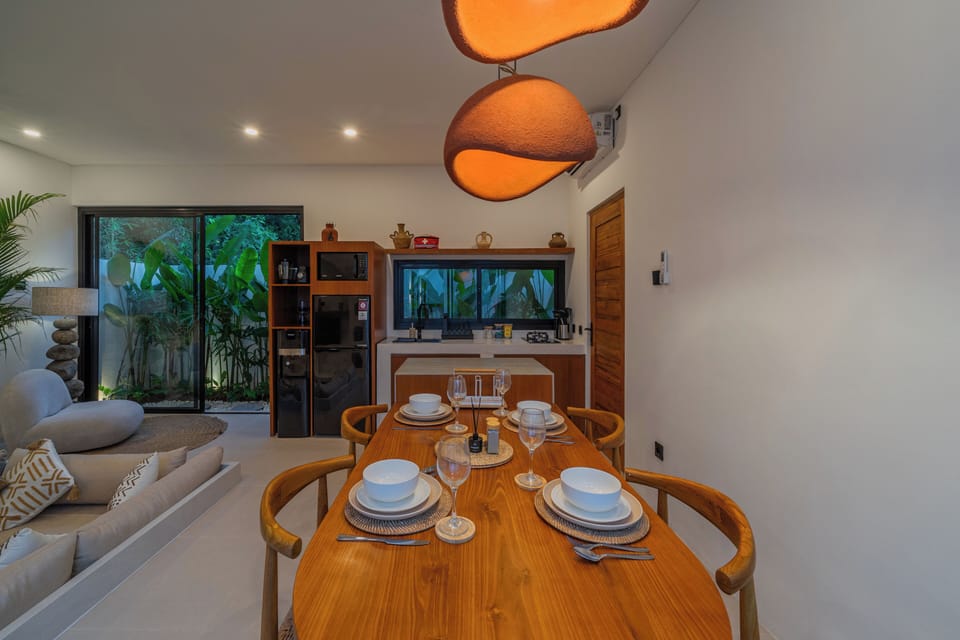 Luxury Villa, Patio, Pool View | Dining room