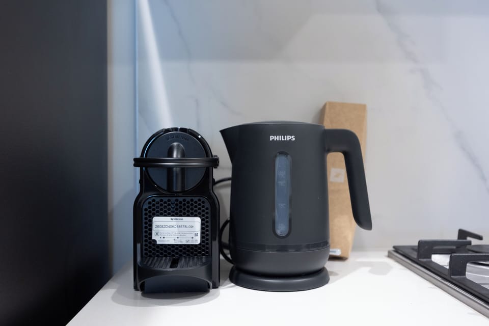 Apartment, Balcony | Coffee and/or coffee maker