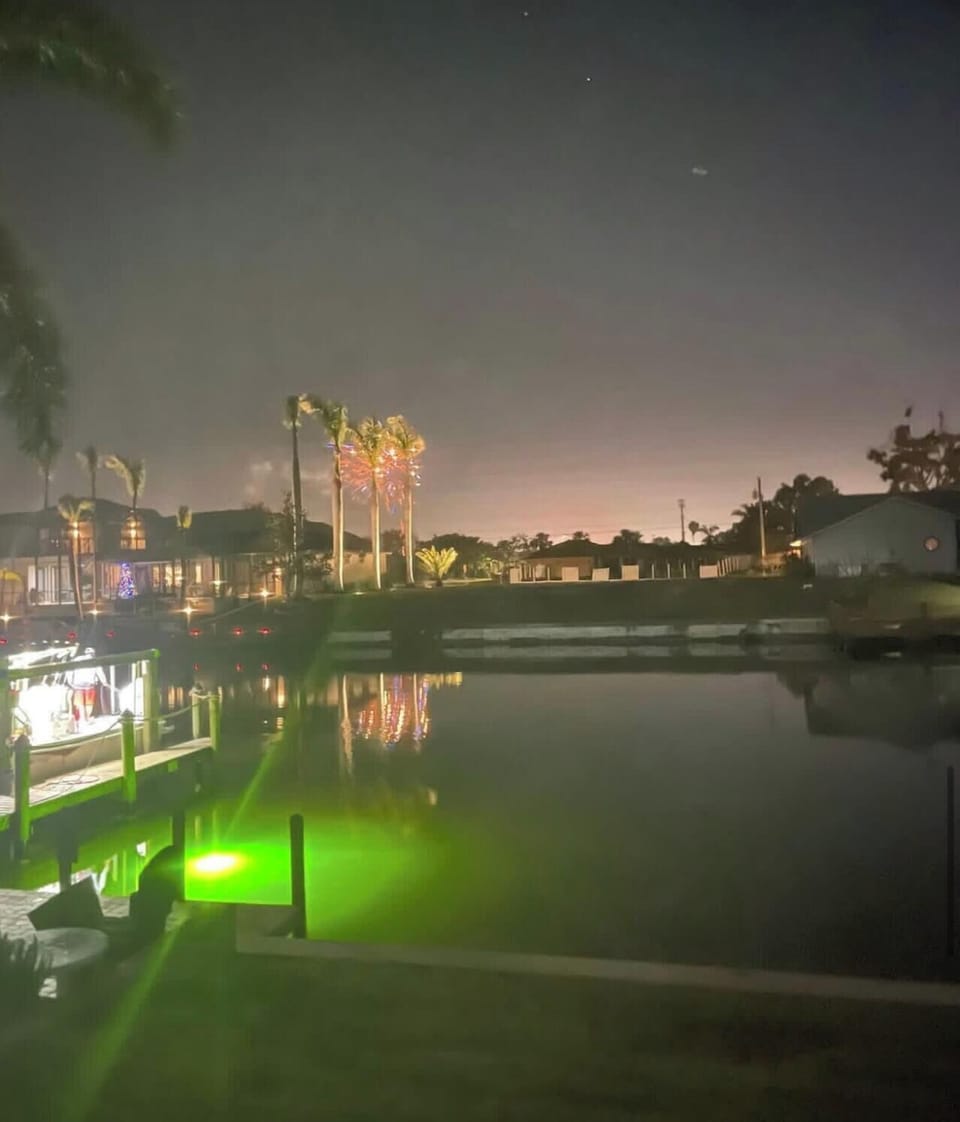 Fish light and canal patio