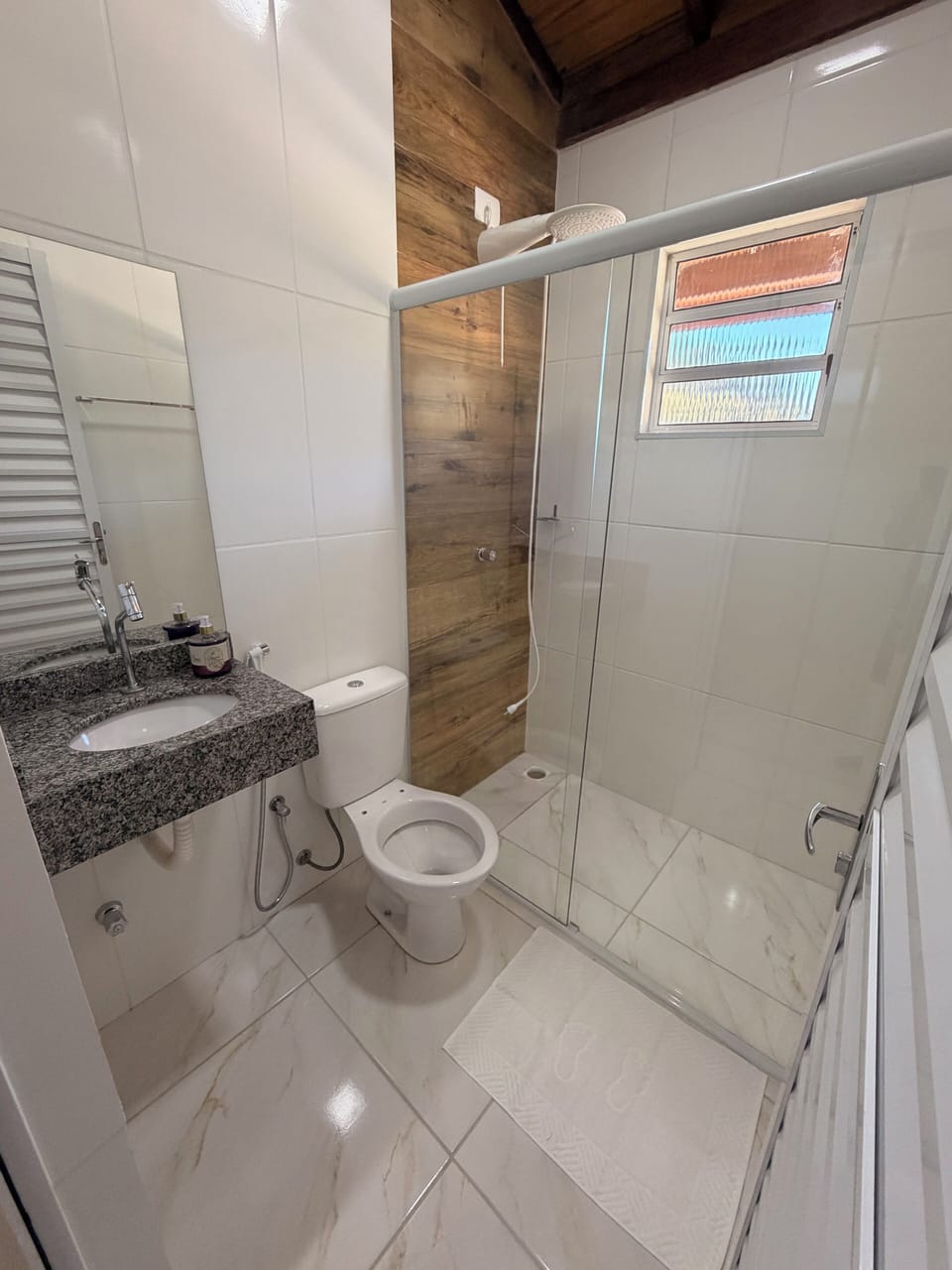 Double Room, Lanai, Lake View | Bathroom | Shower, towels, soap, toilet paper