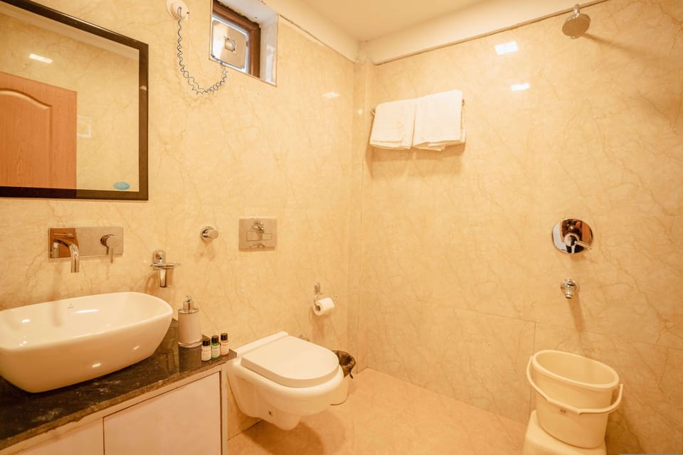 Deluxe Double Room | Bathroom | Shower, free toiletries, towels, soap