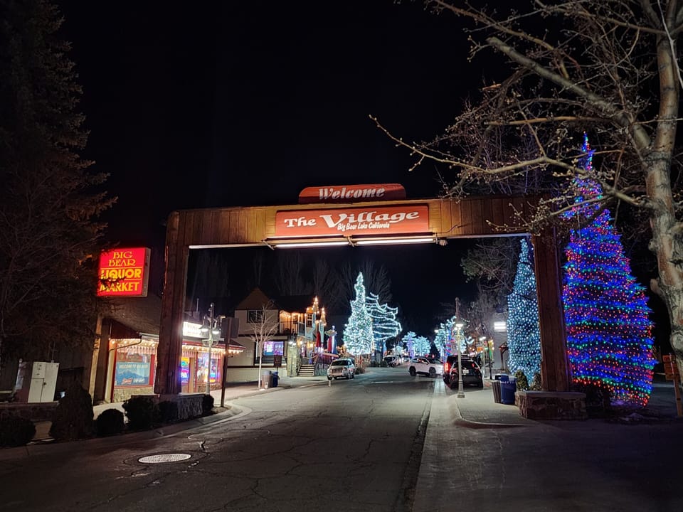 The Village at night