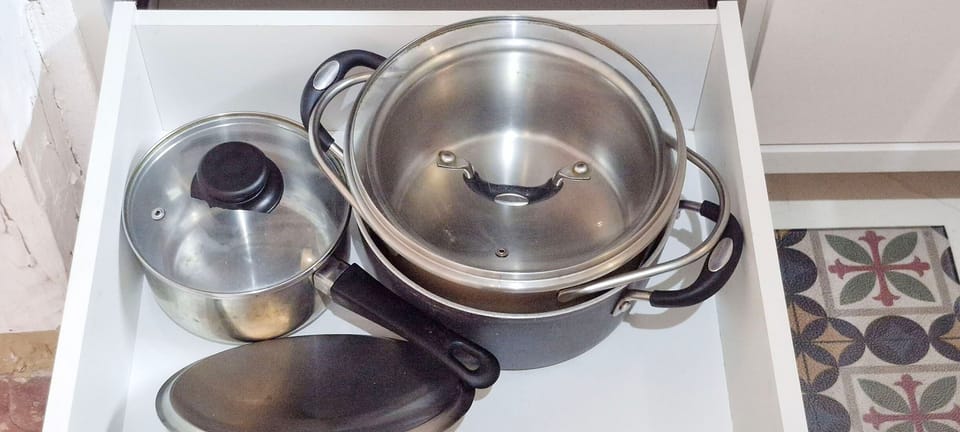 Apartment | Private kitchen | Fridge, microwave, cookware/dishes/utensils