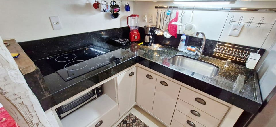 Apartment | Private kitchen | Fridge, microwave, cookware/dishes/utensils