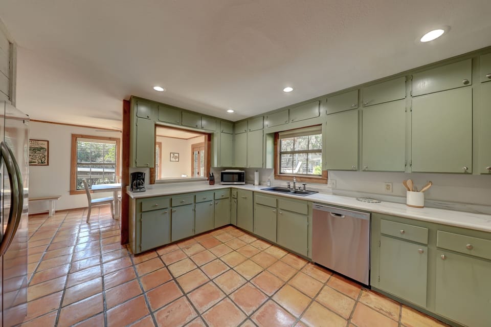 Large , open fully stocked kitchen