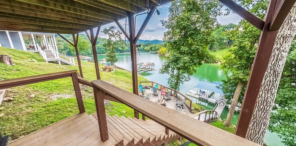 Fireplace dock view