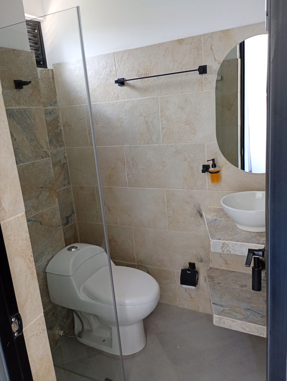 Comfort Room, Air conditioning, Garden View | Bathroom | Shower, towels, soap, toilet paper