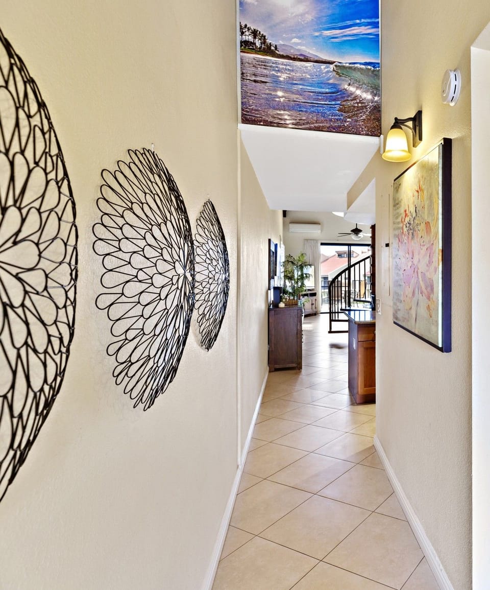 Front door and main entrance hallway