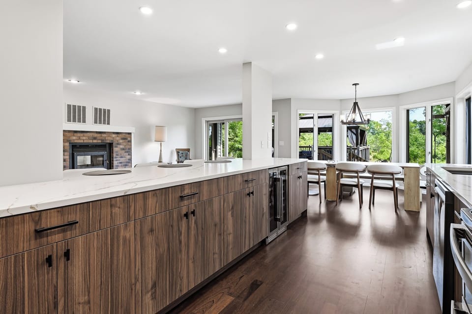 Beautiful, open kitchen perfect for gathering.