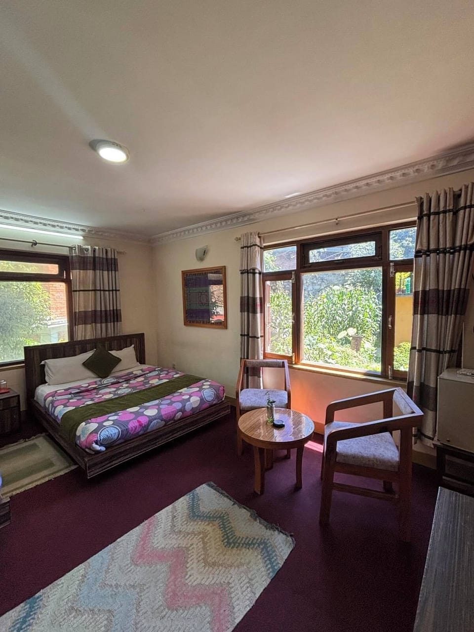 Classic Double Room, Garden View | In-room safe, desk, laptop workspace, iron/ironing board