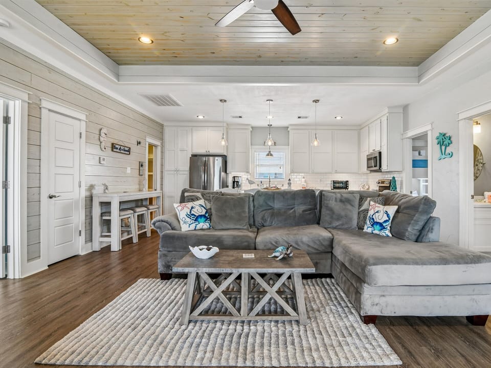 Open Concept Living Room, Kitchen, & Dining Area