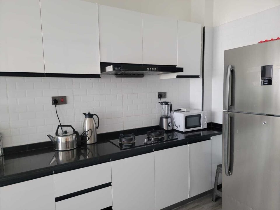 Classic Apartment, Balcony, City View | Private kitchen | Coffee/tea maker, full-size fridge, microwave, oven