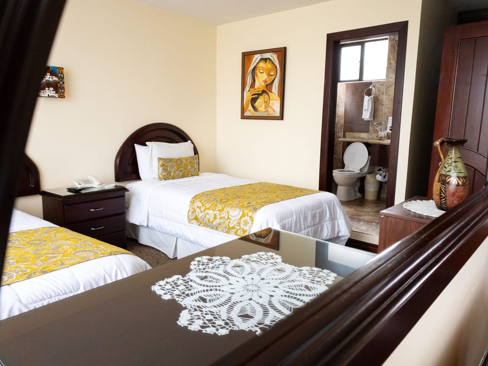 Superior Double Room, 2 Double Beds | Bathroom | Shower, rainfall showerhead, towels, soap