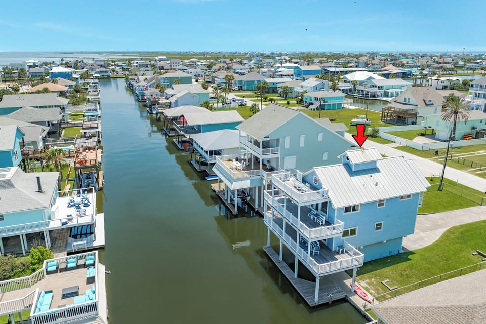 Canal front home in the Sea Isle neighborhood